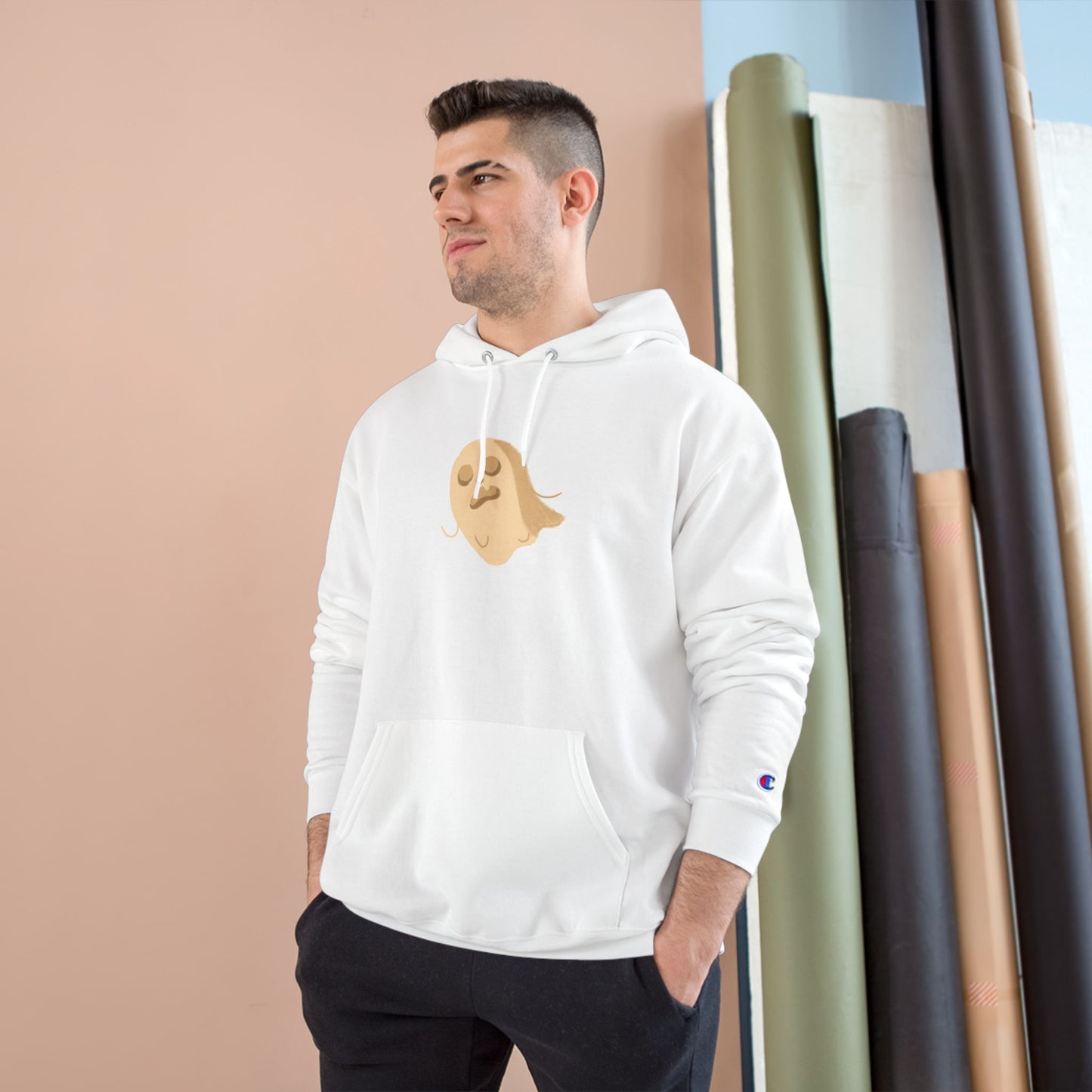 Ghostly Champion Hoodie - Perfect for Halloween, Gift, Cozy Casual Wear, Unisex Hoodie with Spooky Vibes (drawn with the help of ArtWorkout)